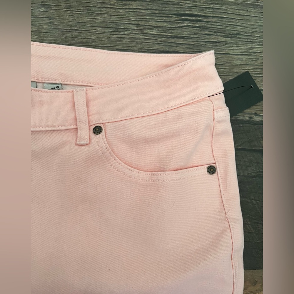 MARTHA STEWART • SIGNATURE PETITE • ROLLED HEM ANKLE JEAN • PINK • SZ 16 P • NWT - Picture 9 of 11